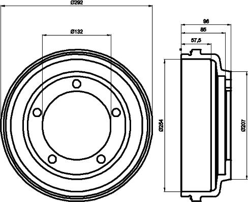 HELLA 8DT 355 300-461 - Jarrurumpu inparts.fi