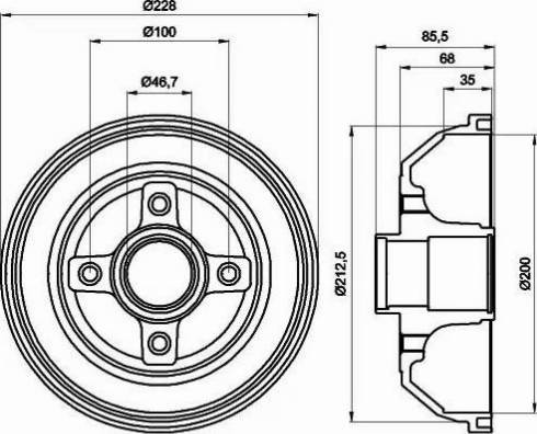 HELLA 8DT 355 300-401 - Jarrurumpu inparts.fi