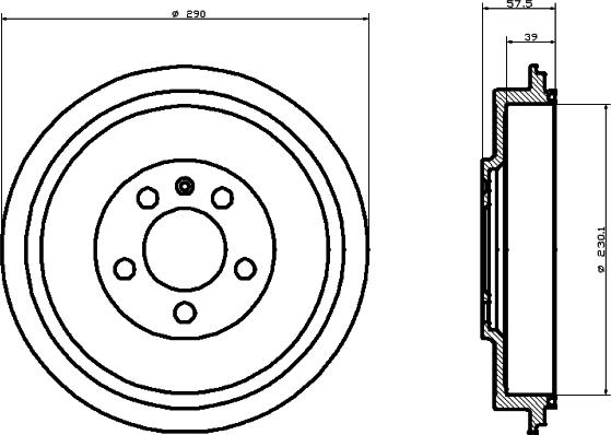 HELLA 8DT 355 300-421 - Jarrurumpu inparts.fi