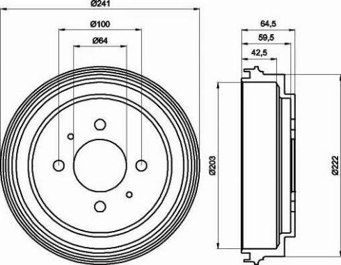 HELLA 8DT 355 300-551 - Jarrurumpu inparts.fi