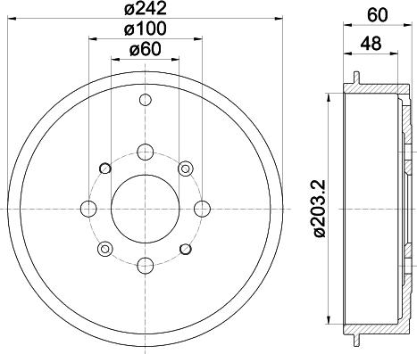 HELLA 8DT 355 300-681 - Jarrurumpu inparts.fi