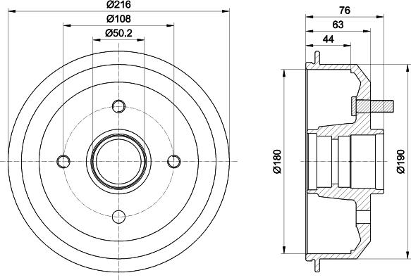 HELLA 8DT 355 300-161 - Jarrurumpu inparts.fi