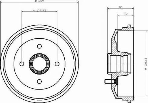 HELLA 8DT 355 300-171 - Jarrurumpu inparts.fi