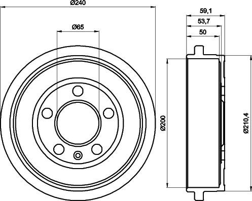 HELLA 8DT 355 300-371 - Jarrurumpu inparts.fi