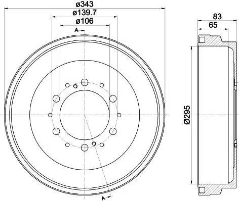 HELLA 8DT 355 301-911 - Jarrurumpu inparts.fi