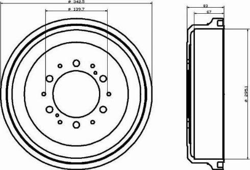 HELLA 8DT 355 301-491 - Jarrurumpu inparts.fi