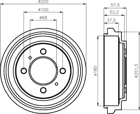 HELLA 8DT 355 301-481 - Jarrurumpu inparts.fi