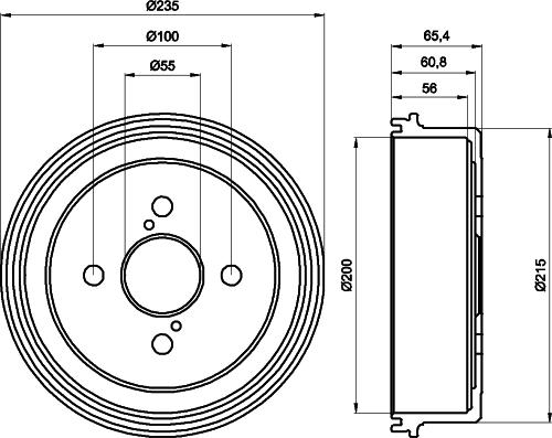 HELLA 8DT 355 301-501 - Jarrurumpu inparts.fi