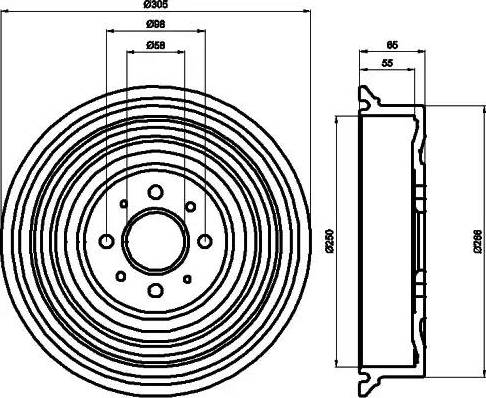 HELLA 8DT 355 301-531 - Jarrurumpu inparts.fi