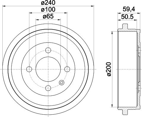 HELLA 8DT 355 301-571 - Jarrurumpu inparts.fi