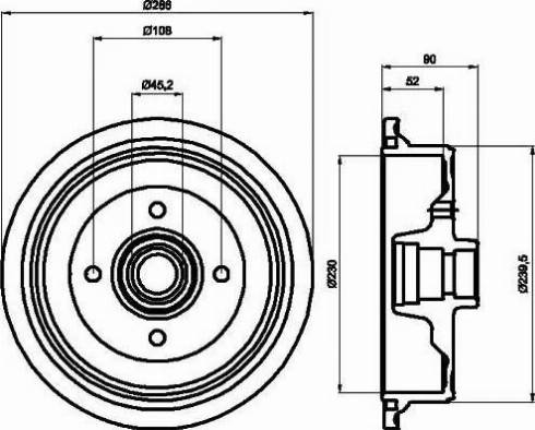 HELLA 8DT 355 301-681 - Jarrurumpu inparts.fi