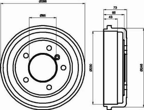 HELLA 8DT 355 301-151 - Jarrurumpu inparts.fi