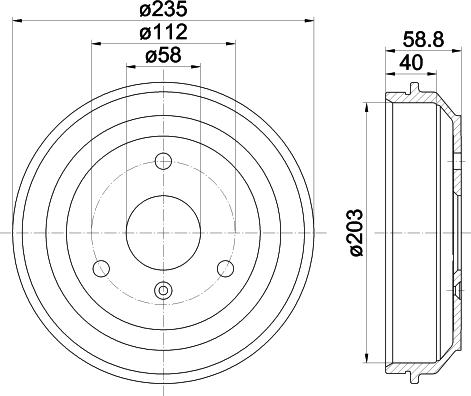 HELLA 8DT 355 301-851 - Jarrurumpu inparts.fi