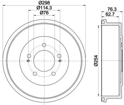 HELLA 8DT 355 301-861 - Jarrurumpu inparts.fi