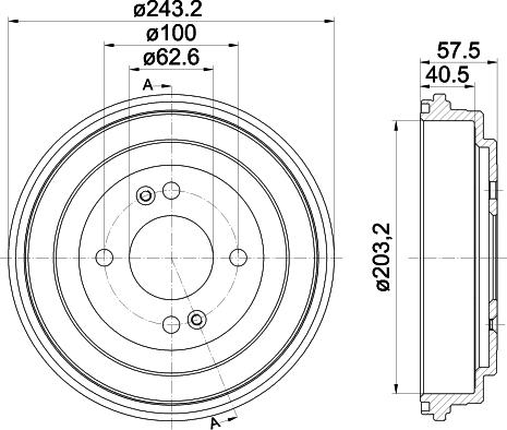 HELLA 8DT 355 301-881 - Jarrurumpu inparts.fi