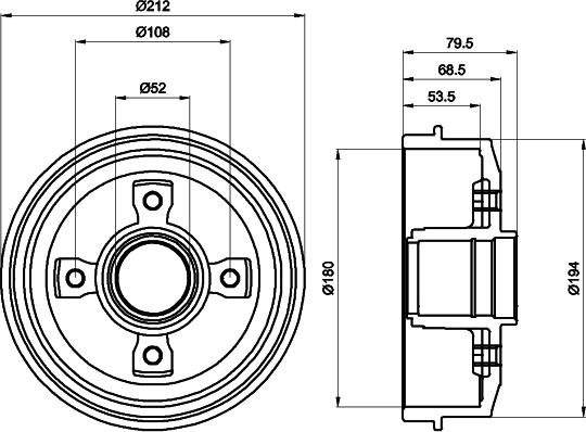 HELLA 8DT 355 301-241 - Jarrurumpu inparts.fi