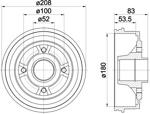 HELLA 8DT 355 301-261 - Jarrurumpu inparts.fi