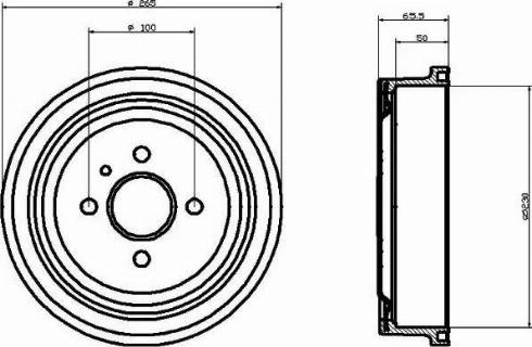 HELLA 8DT 355 301-201 - Jarrurumpu inparts.fi