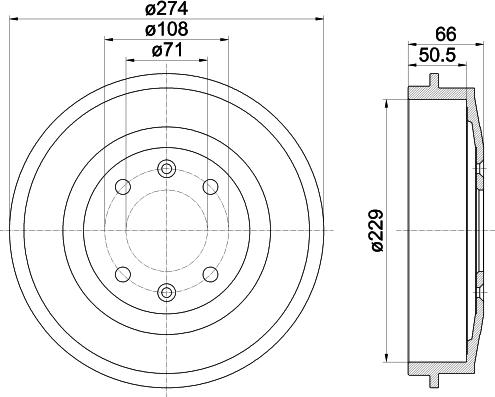 HELLA 8DT 355 301-231 - Jarrurumpu inparts.fi