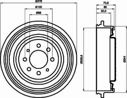 HELLA 8DT 355 301-271 - Jarrurumpu inparts.fi