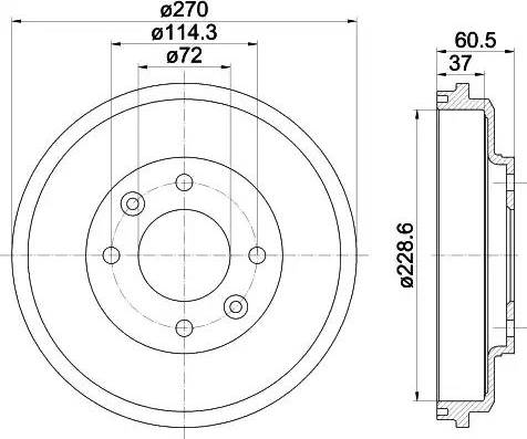 HELLA 8DT 355 301-741 - Jarrurumpu inparts.fi