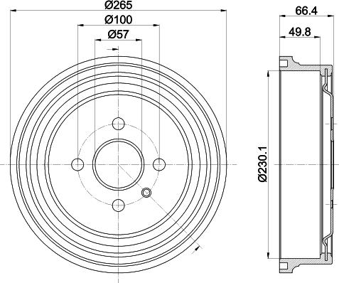 HELLA 8DT 355 303-471 - Jarrurumpu inparts.fi