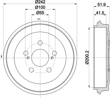 HELLA 8DT 355 303-601 - Jarrurumpu inparts.fi