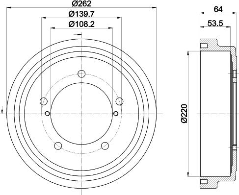 HELLA 8DT 355 303-171 - Jarrurumpu inparts.fi