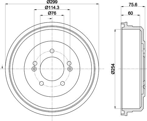 HELLA 8DT 355 303-351 - Jarrurumpu inparts.fi