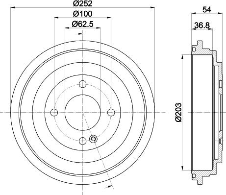 HELLA 8DT 355 303-301 - Jarrurumpu inparts.fi