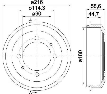 HELLA 8DT 355 302-461 - Jarrurumpu inparts.fi