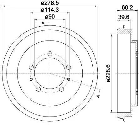 HELLA 8DT 355 302-431 - Jarrurumpu inparts.fi