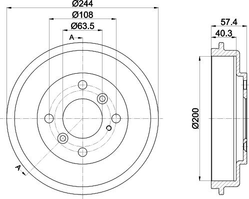 HELLA 8DT 355 302-631 - Jarrurumpu inparts.fi