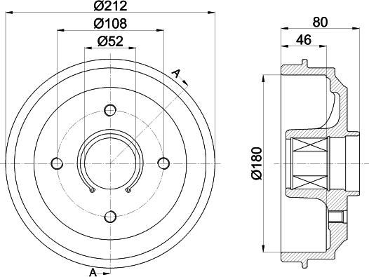 HELLA 8DT 355 302-811 - Jarrurumpu inparts.fi