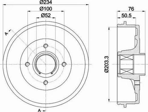 HELLA 8DT 355 302-831 - Jarrurumpu inparts.fi