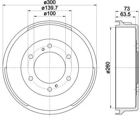 HELLA 8DT 355 302-361 - Jarrurumpu inparts.fi