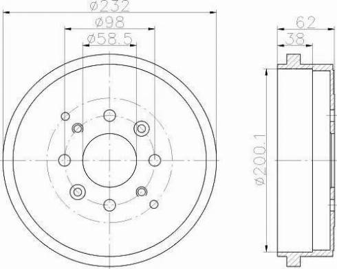 HELLA 8DT 355 302-241 - Jarrurumpu inparts.fi