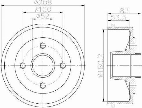 HELLA 8DT 355 302-231 - Jarrurumpu inparts.fi