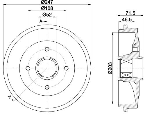 HELLA 8DT 355 302-791 - Jarrurumpu inparts.fi