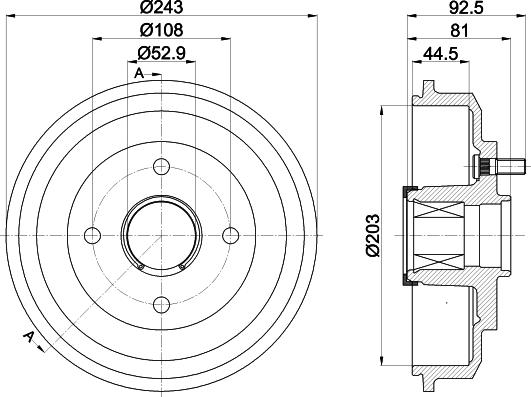 HELLA 8DT 355 302-751 - Jarrurumpu inparts.fi