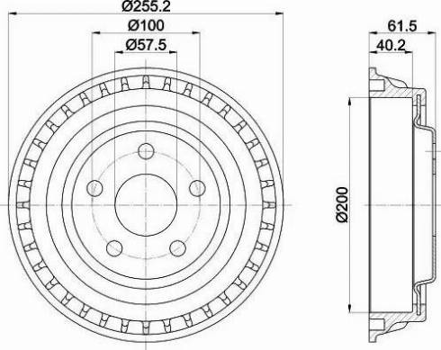 HELLA 8DT 355 302-701 - Jarrurumpu inparts.fi