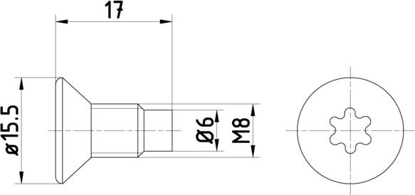 HELLA 8DZ 355 209-041 - Ruuvi, jarrulevy inparts.fi