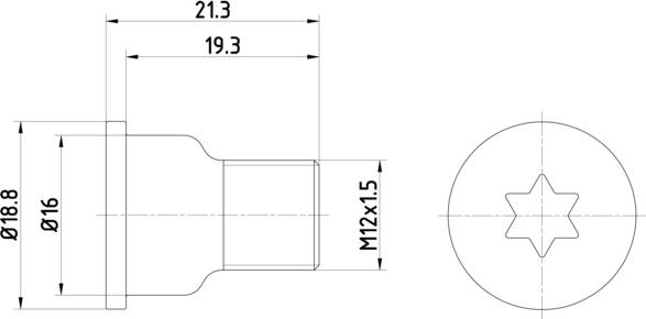 HELLA 8DZ 355 209-051 - Ruuvi, jarrulevy inparts.fi