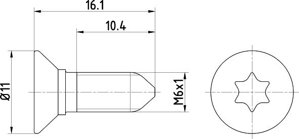 HELLA 8DZ 355 209-081 - Ruuvi, jarrulevy inparts.fi