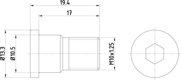 HELLA 8DZ 355 209-071 - Ruuvi, jarrulevy inparts.fi