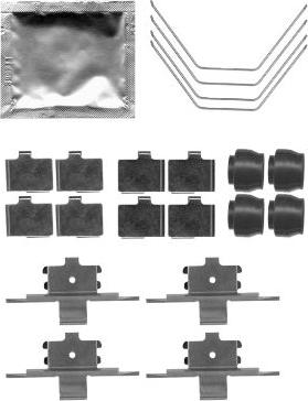 HELLA 8DZ 355 204-951 - Tarvikesarja, jarrupala inparts.fi