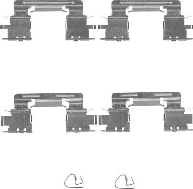 HELLA 8DZ 355 204-911 - Tarvikesarja, jarrupala inparts.fi