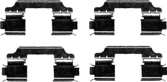 HELLA 8DZ 355 204-411 - Tarvikesarja, jarrupala inparts.fi