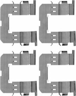 HELLA 8DZ 355 204-361 - Tarvikesarja, jarrupala inparts.fi