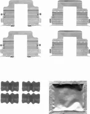 HELLA 8DZ 355 204-381 - Tarvikesarja, jarrupala inparts.fi